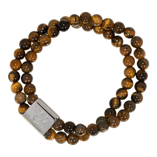 Vassal tiger eye zilver - Blaauw Bloed